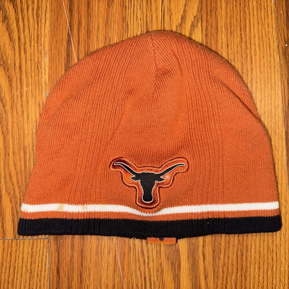 Champs Texas Longhorns Beanie Knit OS Orange Embroidered #1
